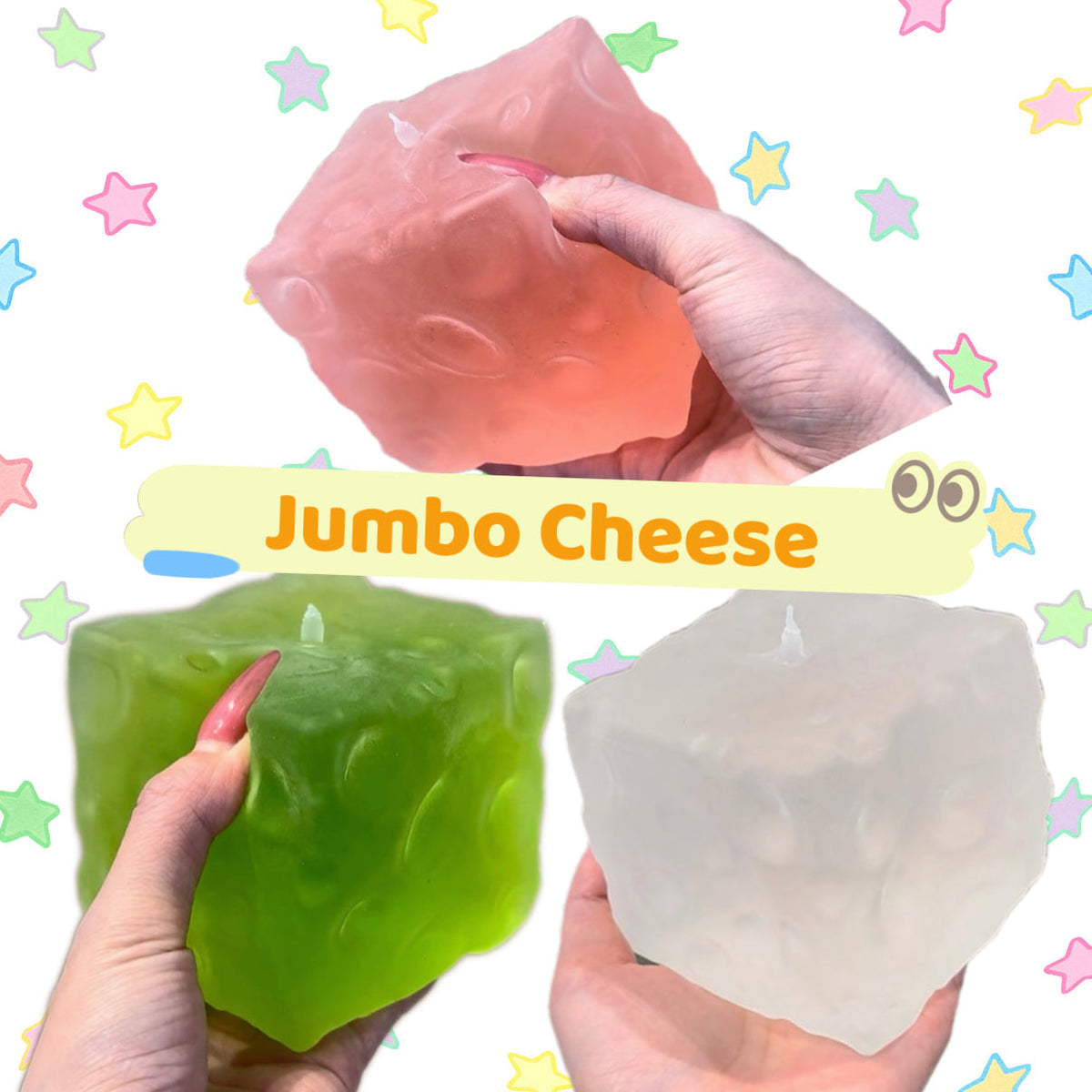 3 Colors Matte Jumbo Cheese