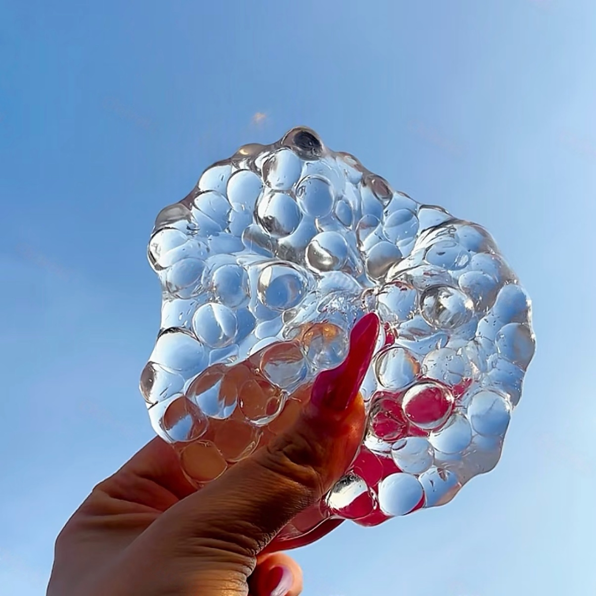 3 Colors Vaseline Colorful Glass Stress Ball