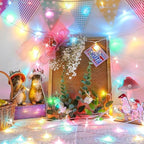LAMPHOME 33ft Christmas Decorative Mini Lights, 100 LED Easter String Light Decoration, Easter Pastel Lights 11 Lighting Modes for Indoor Outdoor Xmas Tree Wedding Party Decoration (Multicolor)