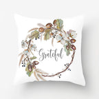 PSDWETS Autumn Decorations Pumpkin Pillow Covers Set of 4 Fall Decor Grateful Thanksgiving Throw Pillow Covers Cushion Cover 18 X 18