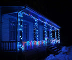 2-Pack Connectable Christmas Lights Outdoor, Total 164FT 400LED Christmas String Lights Waterproof with 8 Modes & Timer, Green Wire Twinkle Lights for Xmas Tree Decorations Outdoor Indoor, Blue