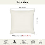 Bonhause Christmas Gingerbread Throw Pillow Covers 18x18 Inch Man House Truck Xmas Bakery Decorative Pillows for Couch Sofa Home Winter Holiday Decor Set of 4