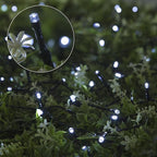 164Ft 500 LED White Christmas Lights, Waterproof 8 Twinkle with Memory Functions Christmas Tree Lights for Indoor Outdoor Christmas Tree Garden Decoration (164FT, White)