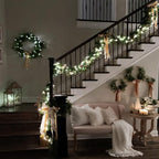 164Ft 500 LED White Christmas Lights, Waterproof 8 Twinkle with Memory Functions Christmas Tree Lights for Indoor Outdoor Christmas Tree Garden Decoration (164FT, White)