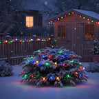 25FT C9 Christmas Lights Outdoor,Vintage Christmas Lights with 26 C9 Multicolor Shatterproof Plastic Bulbs,Connectable Multicolor LED String Light for Xmas Tree Roofline Indoor Outdoor Decor