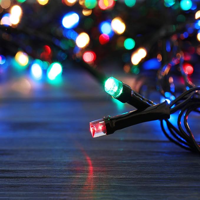 Bright Christmas Lights Outdoor 300 LED String Lights, 100ft Connectable 8 Modes Christmas String Lights Tree Lights for Home, Party, Holiday, Halloween Indoor Xmas Decorations Multicolor