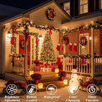 LitHome 99Ft 300 LED Color Changing Christmas String Lights, 35 Colors 9 Modes RGB Christmas Lights with Remote Timer, Dimmable Led String Light Outdoor Plug in, Xmas Tree Light for Indoor Party Decor