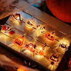 LOLStar Halloween String Lights Fairy Lights Indoor, 9.8FT 20LED Halloween Window Lights Decorations Battery Operated (Not Include) 8 Modes and Timer Cute LED Booday Lights 2025 Home Mini Decor