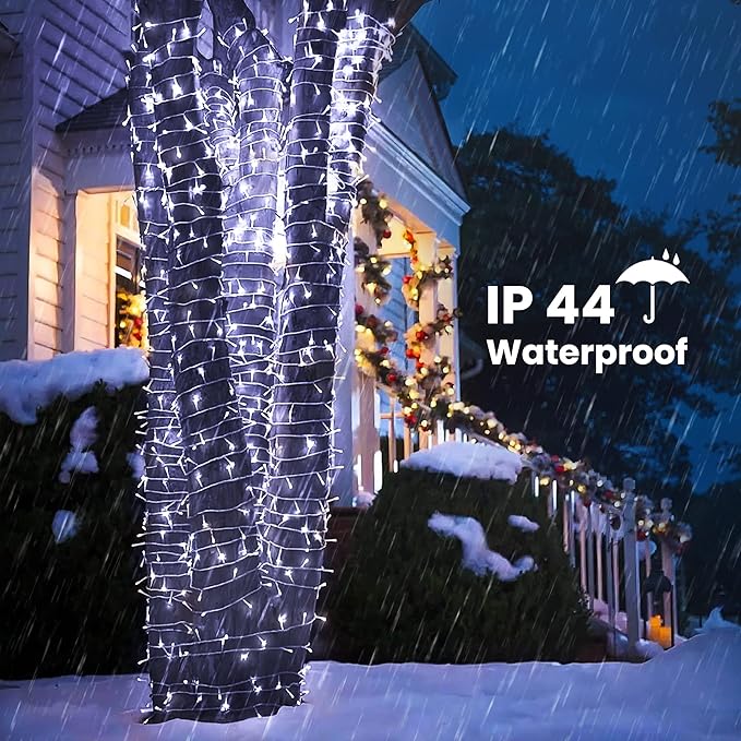 Color Changing Christmas Lights, 175ft 500 LED Warm White & Multicolor Christmas String Light with Remote, 11 Modes Fairy Twinkle Lights for Party Home Garden Holiday Weddings Xmas Tree Decorations
