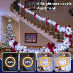 Outdoor Christmas Lights, 1200LEDs 393FT Christmas Tree String Lights, IP67 Waterproof 8 Modes Cold White Holiday Lights with Remote for House Yard Xmas Decorations