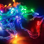 70FT 210 LED 4-Color String Lights, Seasonal Fairy Lights with 8 Modes, Waterproof Indoor Outdoor Decorative Lighting for Christmas, Parties, Wedding, Patio
