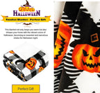Touchat Halloween Blanket Twin Size 60" X 70"，Pumpkin Sherpa Fall Fuzzy Fluffy Soft Cozy Blankets, Fleece Flannel Plush Microfiber Throw for Couch Bed Sofa, Halloween Decor (BlackHalloween)