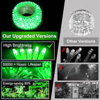 350LED Christmas Lights Indoor Outdoor, 90ft 12 Modes Green LED String Lights with Timer Dimmable, Waterproof Christmas Tree Lights for Xmas Patio Yard Fence Balcony Garden Party Decor Green