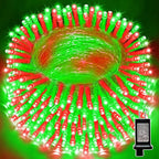 LAMPHOME 33ft Christmas Decorative Mini Lights, 100 LED Transparent Wire Fairy Starry String Lights Plug in, 16 Lighting Modes, for Indoor Outdoor Xmas Tree Wedding Party Decoration (Red+Green)