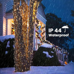 175Ft Christmas Lights Outdoor, 500 LED Christmas String Lights with 8 Modes, Timer, Waterproof Fairy Twinkle Light for Party, Garden, Patio Home Weddings Holiday Xmas Tree Decorations (Warm White)