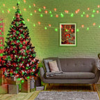300 LED Christmas Lights Outdoor 100ft Extra Long Christmas String Lights 8 Modes Plug in Waterproof Fairy Lights with Timer Memory for Indoor Outside Bedroom Home Party Decoration, Red&Green