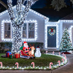 JMEXSUSS 168FT 600 LED White Christmas Lights Outdoor with Remote Indoor Christmas Tree Lights Plug in Cool White Twinkle String Light for Room Holiday Party Xmas Decorations
