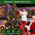 1500 LED 470FT Christmas Lights Outdoor,12 Lighting Modes Christmas String Lights with Timer, Dimmable Multicolor LED String Light Waterproof for Yard Tree Xams Wedding Party Holiday Decorations