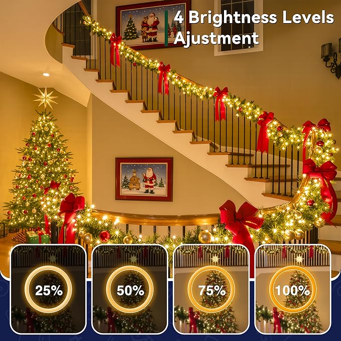 Outdoor Christmas Lights, 800LEDs 262FT Christmas Tree String Lights, IP67 Waterproof 11 Modes Warm and Multicolor Holiday Lights with Remote for House Yard Xmas Decorations