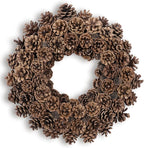 Fall Wreaths for Front Door 18 Inch Pine Cone Wreath for All Seasons, Fall Door Wreath for Home Decor, Farmhouse Wall Porch Window Door Decoration for Thanksgiving Christmas Celebration