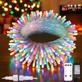 suddus Connectable Christmas Lights with Remote, Multicolor String Lights with Timer, 33ft 100 Led Fairy Lights Plug in for Xmas Tree, Bedroom, Yard, Garden, Party, Indoor, Outdoor Decorations