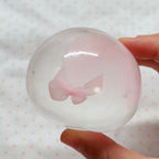 Crystal Kiwi Bow Coconut Oil Stress Ball