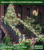1500 LED 492FT Christmas Lights Outdoors, Green Wire LED String Lights with Timer Memory, Christmas Tree Lights for Indoor Outdoor Christmas Decorations Party Xmas Wedding Garden Patio Cool White