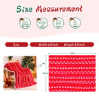 Ramees Christmas Throw Blanket, Christmas Decorations Blankets and Throws, Fuzzy Cozy Soft Warm Fleece Sherpa Winter Holiday Blanket for Bed Couch Sofa Reindeer Snowflakes