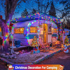 JMEXSUSS 400 LED Christmas Lights Outdoor Decorations, 132ft Multicolor Christmas Tree Lights with Remote, Indoor String Lights Plug in for House Christmas Bush Decor