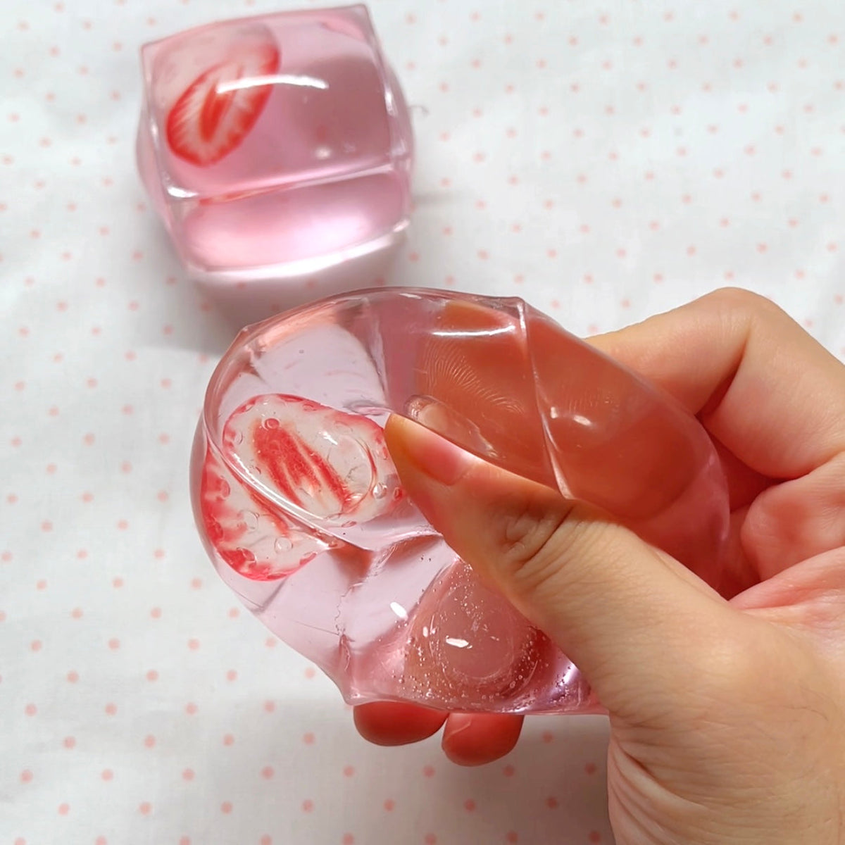 Crystal Strawberry Ice Cube