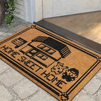 VIKAMA Sweet Home Carpet Creative Doormat Lightweight Welcome Mat Machine Washable Living Room Carpet Rug For Bedroom  Home Dec
