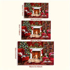 VIKAMA Christmas carpet soft doormat Christmas tree romantic floor mat living room carpet Rug For Bedroom Welcome Mat Outdoor