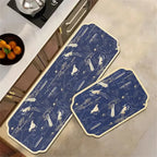 VIKAMA 1/2pcs Kitchen Floor Mat, Anti-Slip And Easy To Maintain, Home Decoration, Entrance Porch Carpet, Living Room Floor Mat