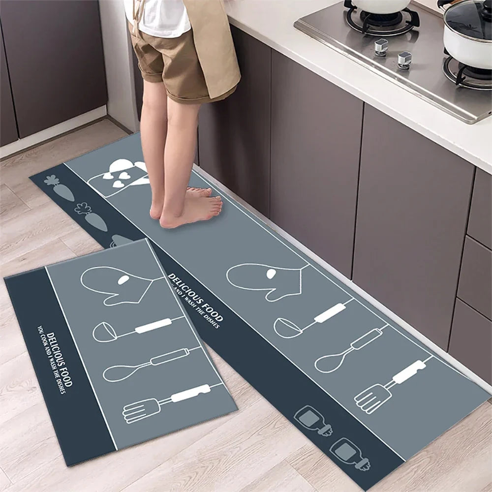 VIKAMA Kitchen Floor Mat Living Room And Bedroom Entrance Door Mat Home Decoration Laundry Room Corridor Long Small Carpet