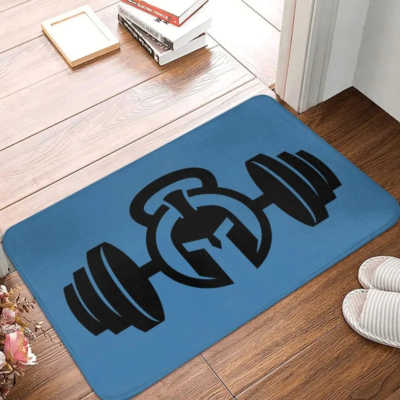 Bodybuilding Fitness Powerhouse Gym Front Door Mat Anti-Slip Carpet Outdoor mat Absorbent Doormat Garden Garage Entrance Rug