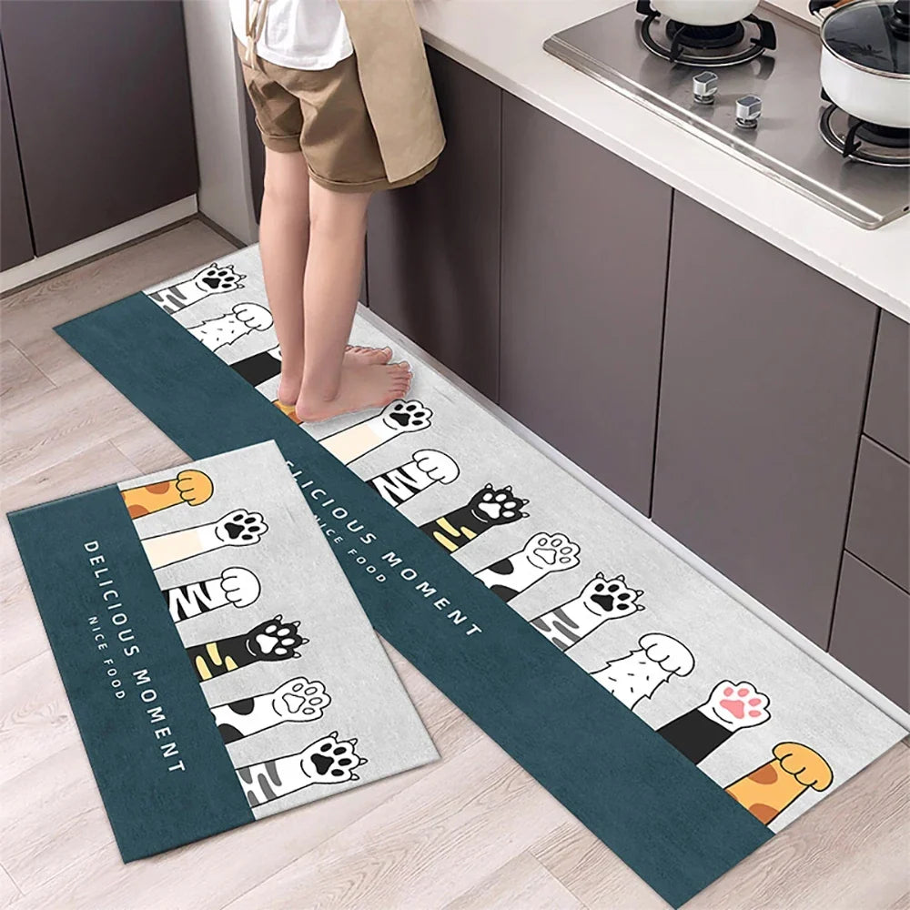 VIKAMA Kitchen Floor Mat Living Room And Bedroom Entrance Door Mat Home Decoration Laundry Room Corridor Long Small Carpet